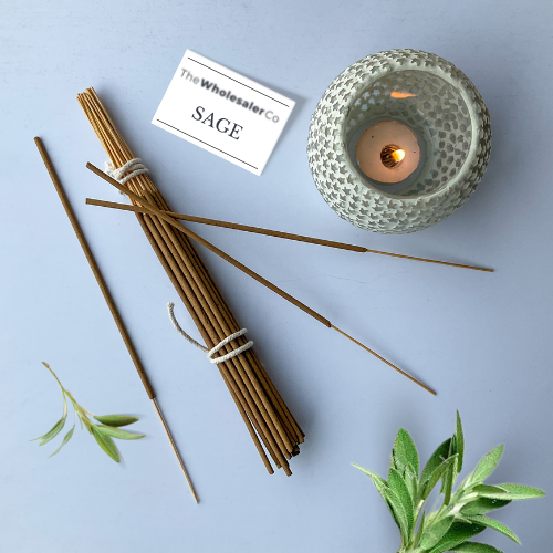 Sage Incense Sticks - Salvia officinalis - Natural Agarbatti | TheWholesalerCo