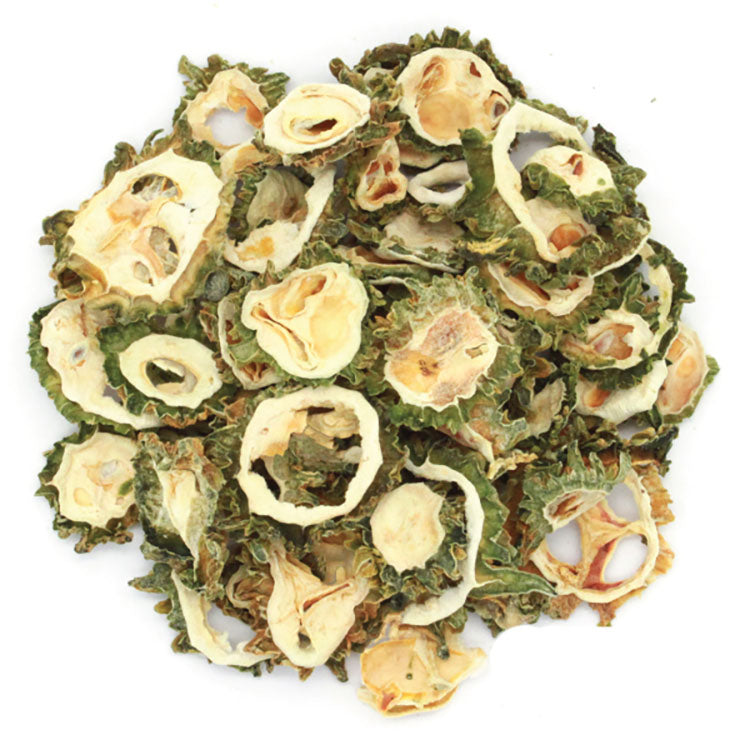 Bitter Gourd - Momordica charantia - Sliced - Dehydrated and Dried Vegetable - TheWholesalerCo |