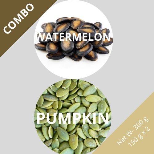 Watermelon & Pumpkin seeds - Citrullus lanatus & Cucurbita - Dried Seed Combo | TheWholesalerCo |