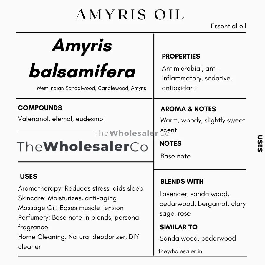 Amyris Oil - Amyris balsamifera Product vendor