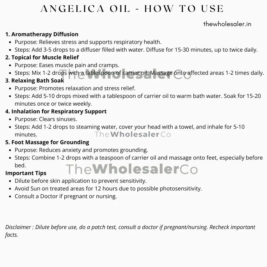 Angelica Oil - Angelica Archangelica Product vendor