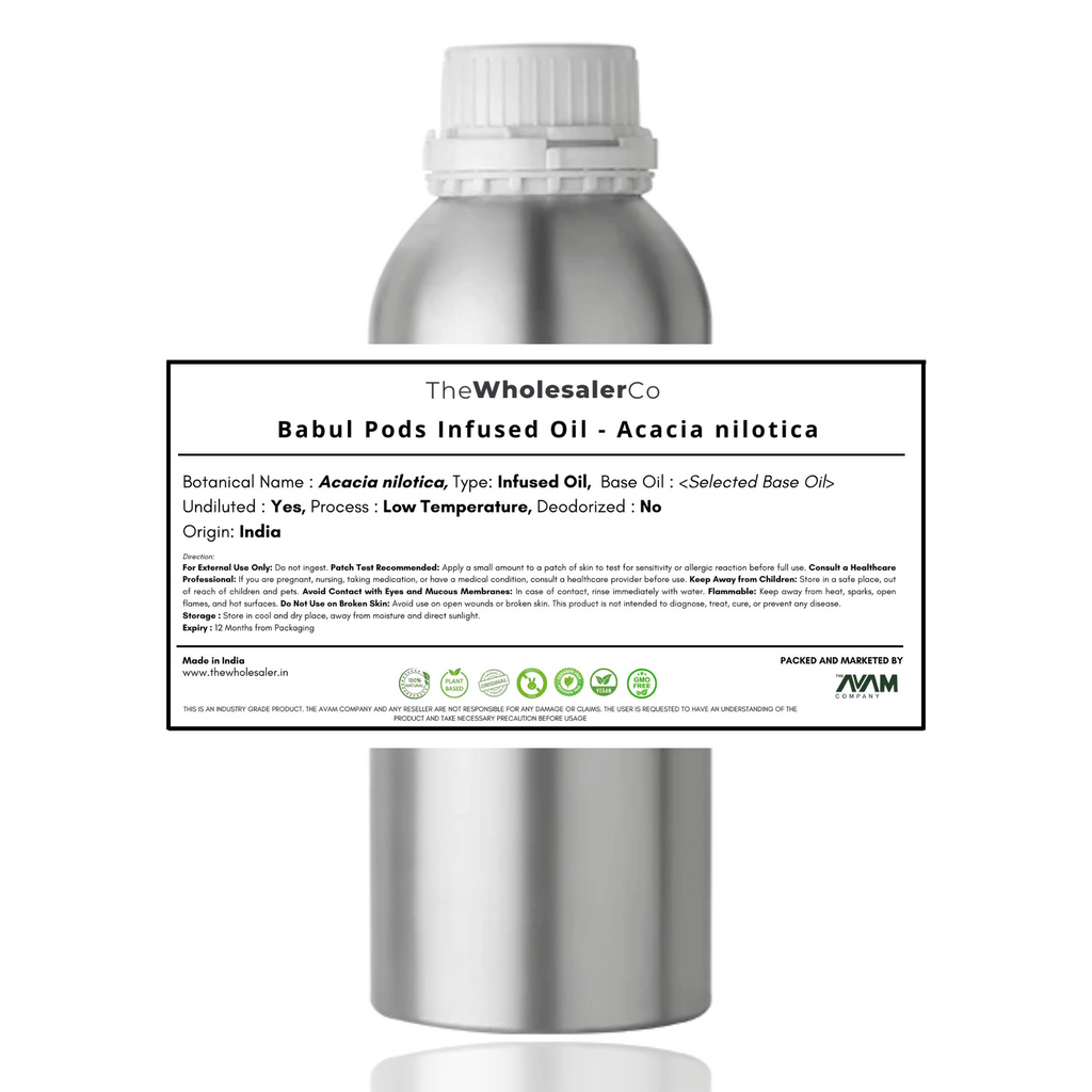 Babul Pods Infused Oil - Kikar - Acacia nilotica Bulk Supplier@TheWholesaleCo Prices