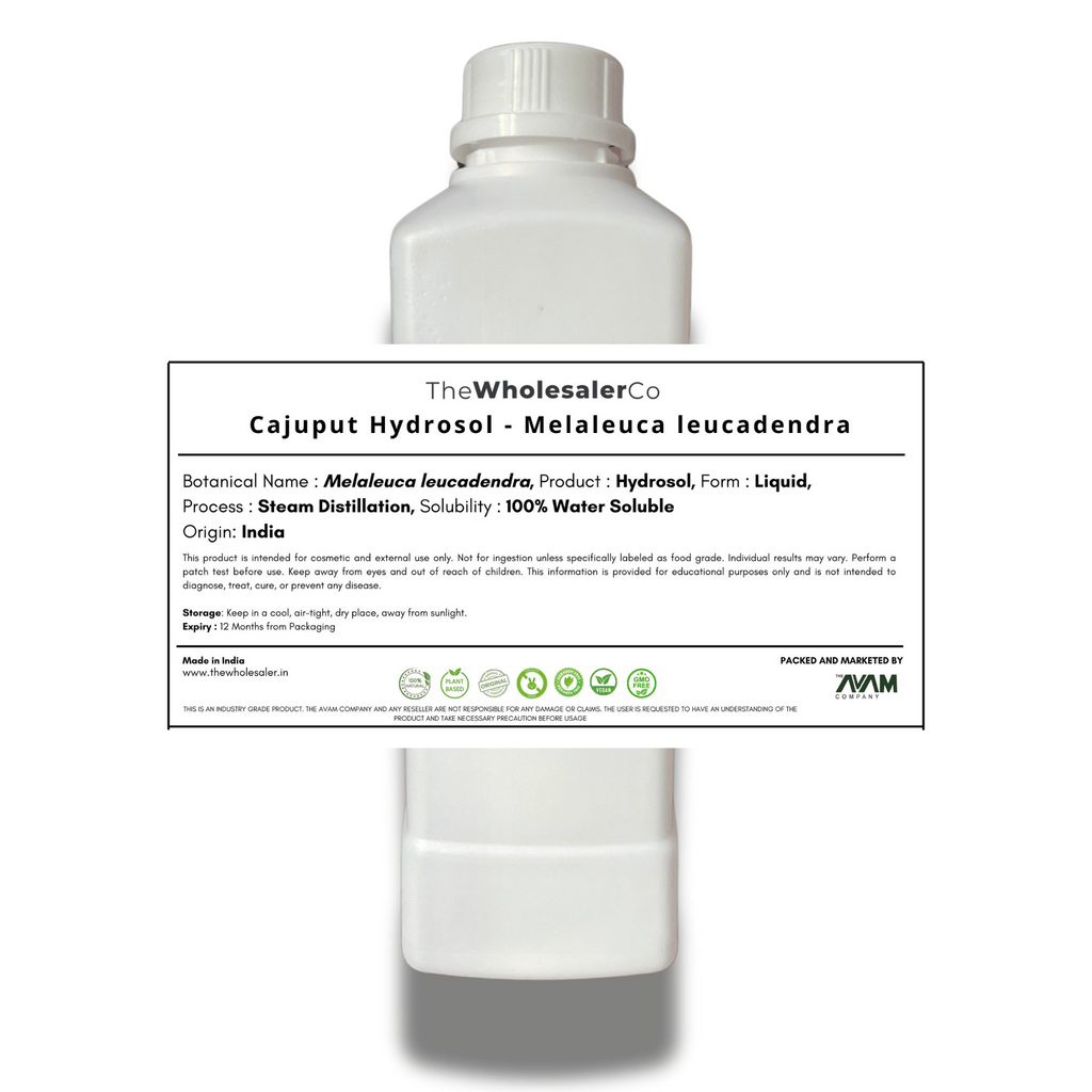 Cajuput Hydrosol - Melaleuca leucadendra Bulk Supplier@TheWholesaleCo Prices