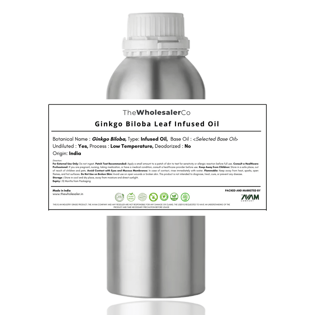 Ginkgo Biloba Leaf Infused Oil Bulk Supplier@TheWholesaleCo Prices