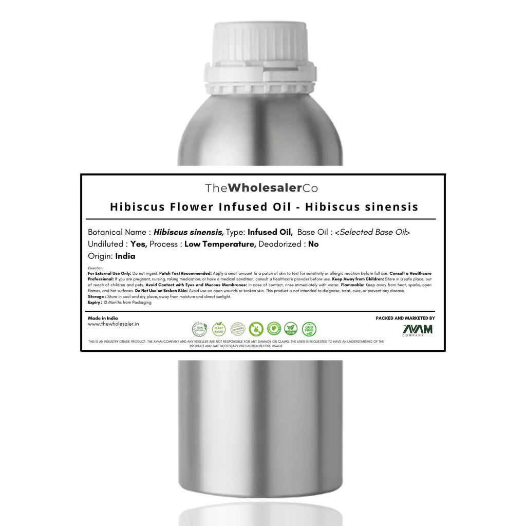 Hibiscus Flower Infused Oil - Hibiscus sinensis Bulk Supplier@TheWholesaleCo Prices