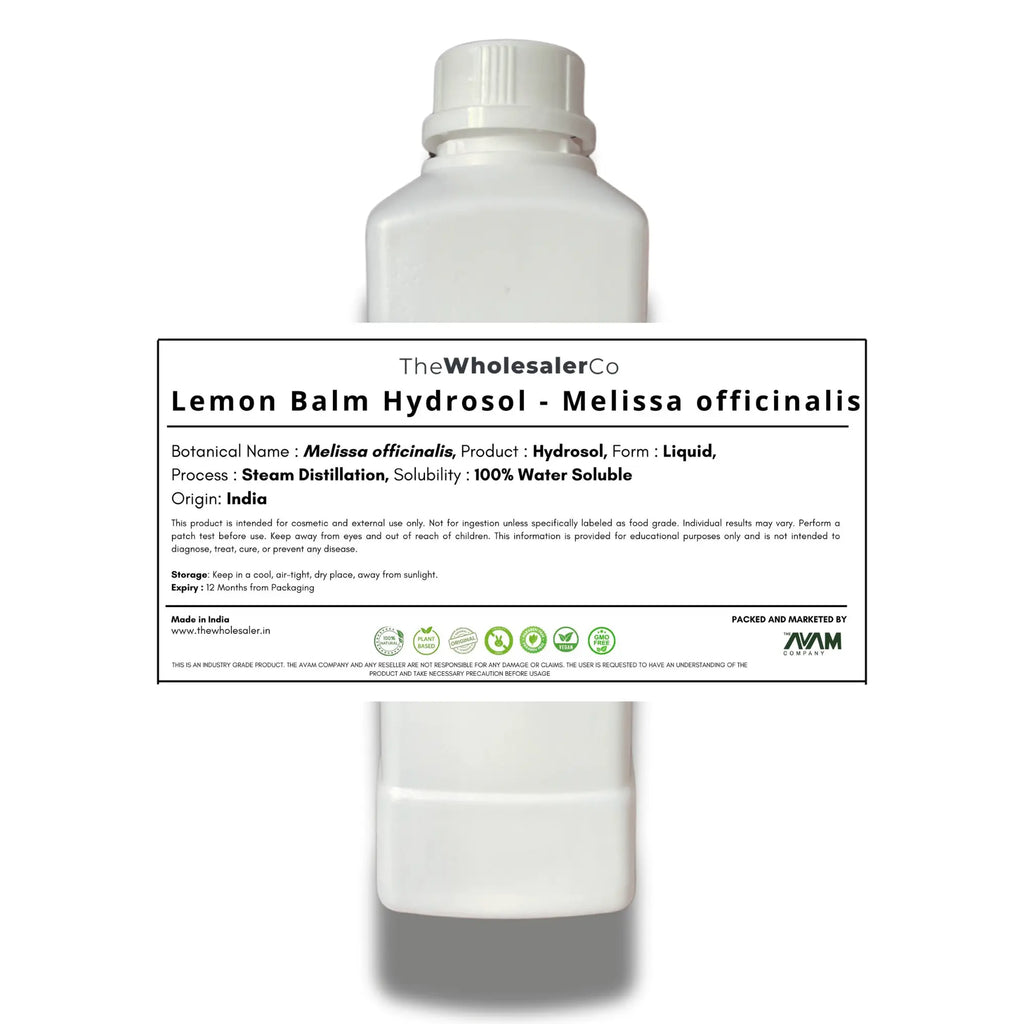 Lemon Balm Hydrosol - Melissa officinalis Bulk Supplier@TheWholesaleCo Prices