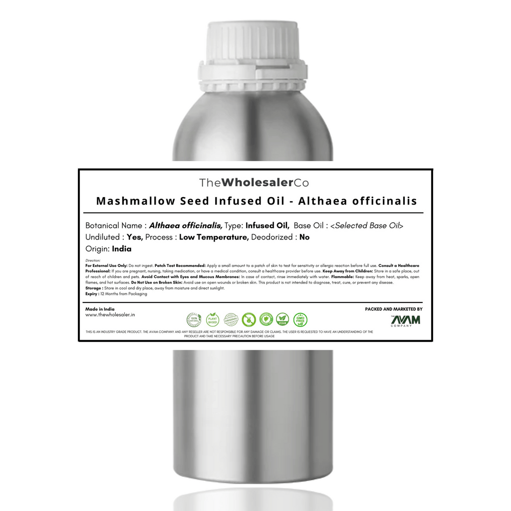 Mashmallow Seed Infused Oil - Althaea officinalis Bulk Supplier@TheWholesaleCo Prices