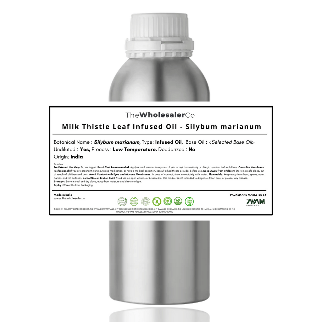 Milk Thistle Leaf Infused Oil - Silybum marianum Bulk Supplier@TheWholesaleCo Prices