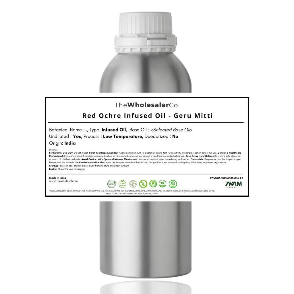 Red Ochre Infused Oil - Geru Mitti Bulk Supplier@TheWholesaleCo Prices