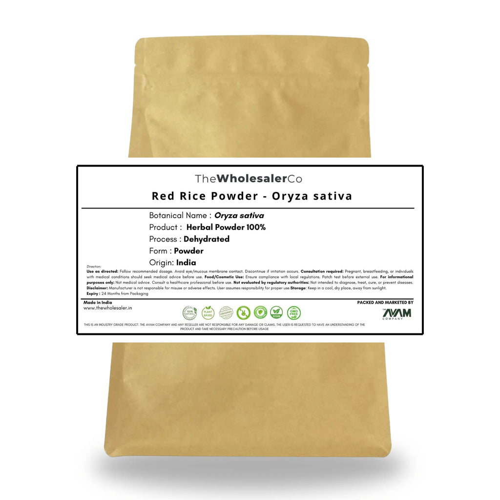 Red Rice Powder - Oryza sativa Bulk Supplier@TheWholesaleCo Prices