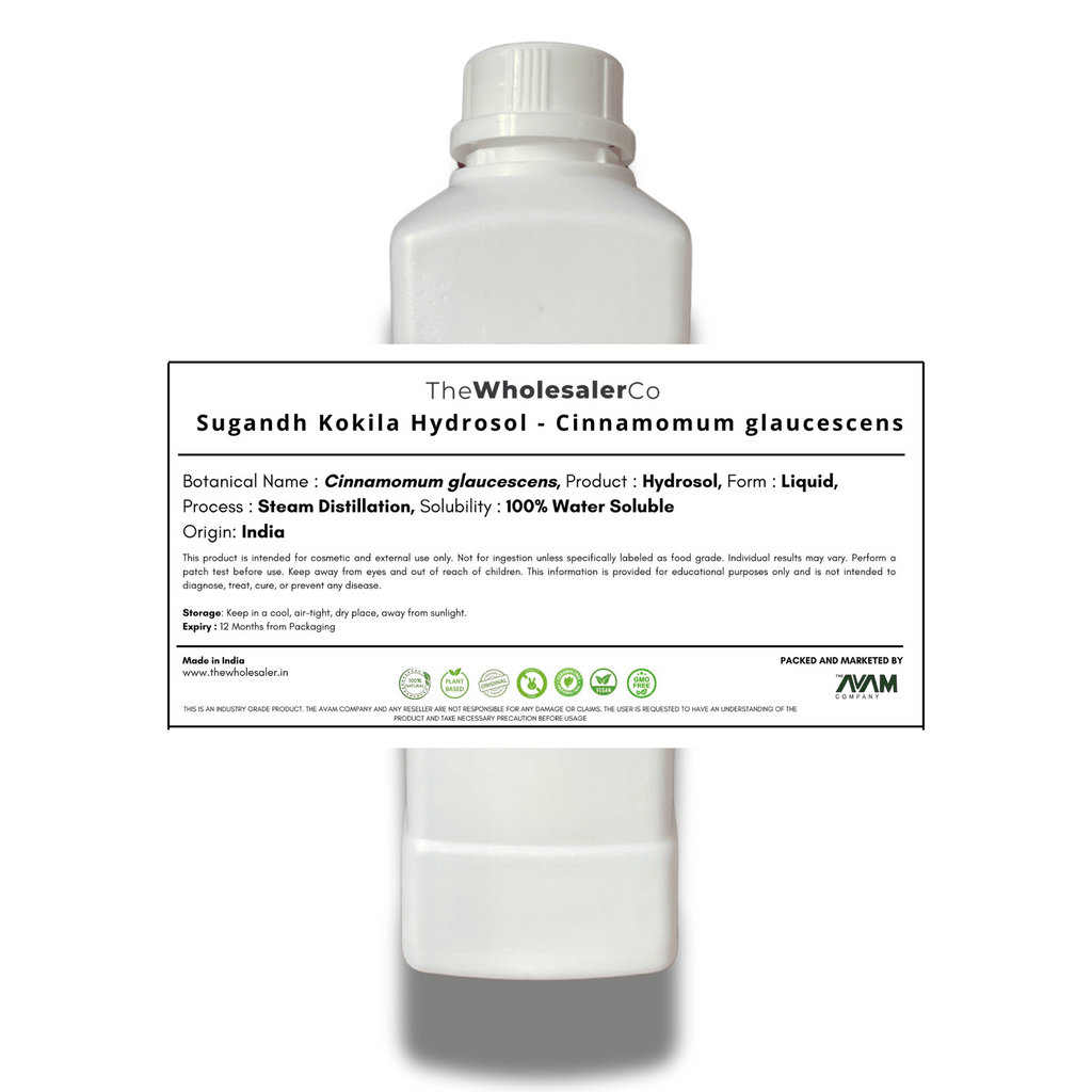 Sugandh Kokila Hydrosol - Cinnamomum glaucescens Bulk Supplier@TheWholesaleCo Prices