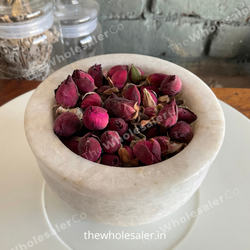 Dry Red Rose Buds (Grade A) - Gulab Bud - Rosa Gallica - TheWholesalerCo