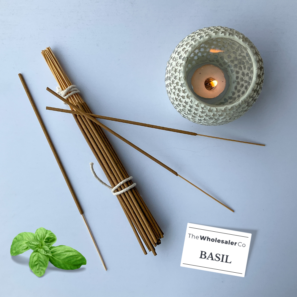 Basil - Tulsi Incense Sticks - Natural Agarbatti | TheWholesalerCo